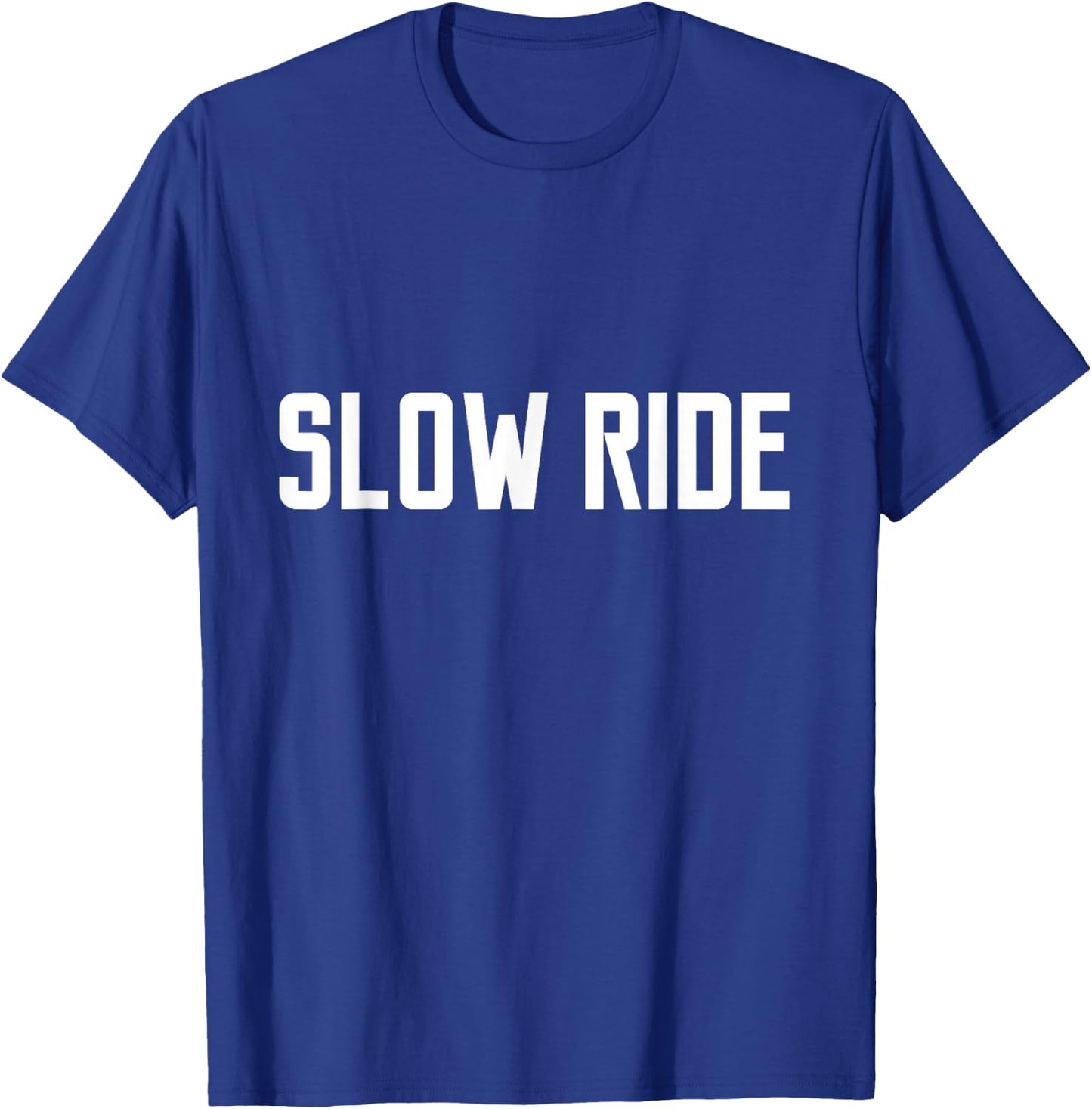 Slow ride Men Bike Rock n Roll Boy Live Fast Long T Shirt T-Shirt - T-Shirt | Royal