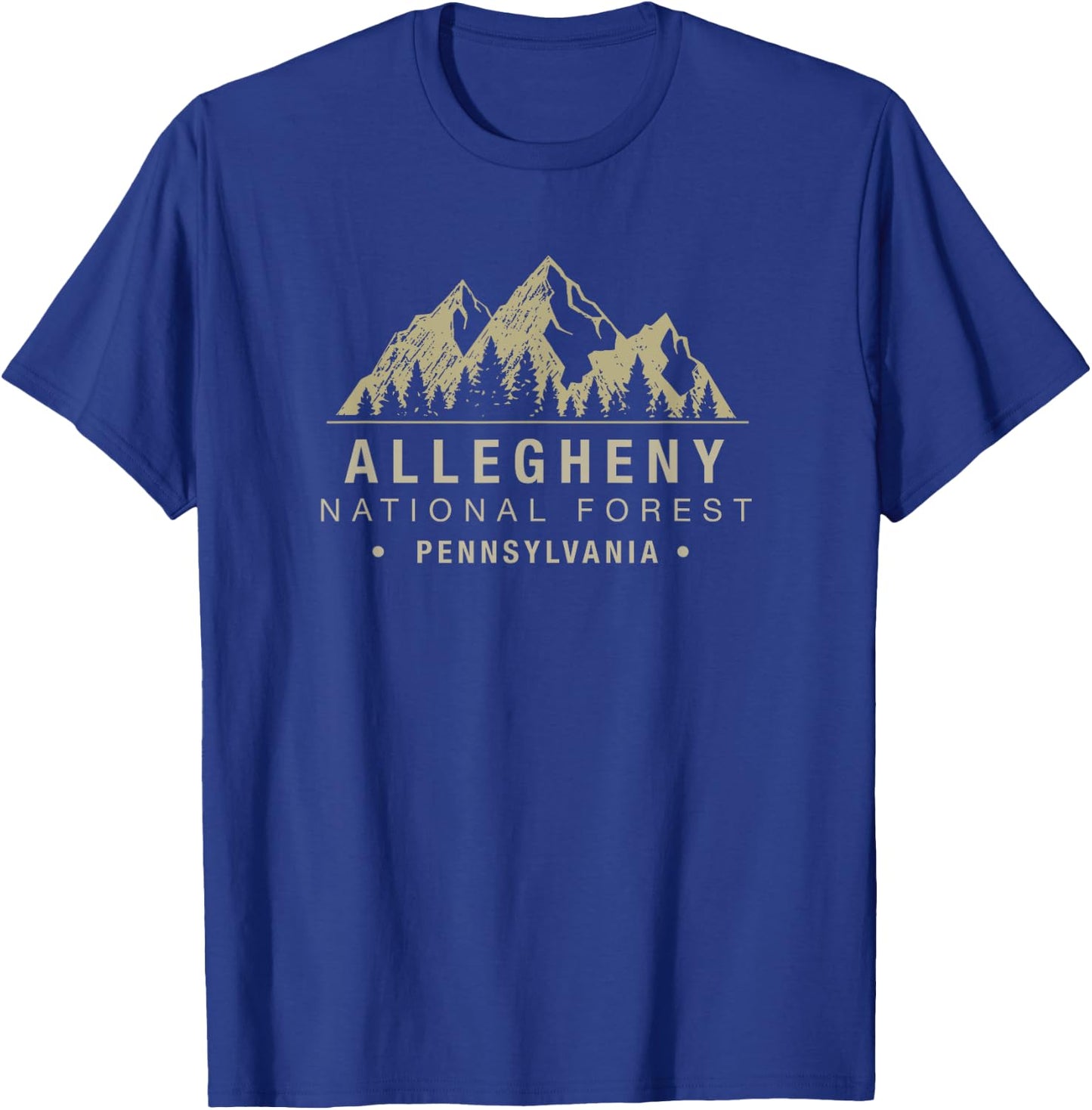 Pennsylvania Souvenir Allegheny National Forest T-Shirt - T-Shirt | Royal