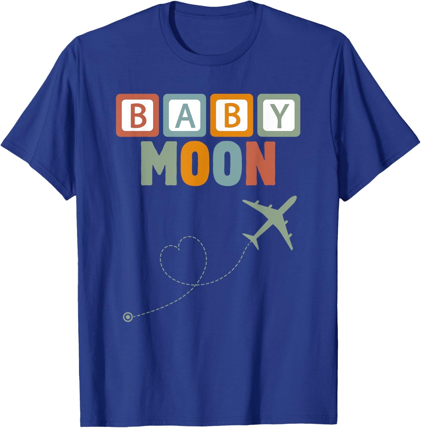 Cute Fun Babymoon Expectant Parents Trip Pregnancy Newborn T-Shirt - T-Shirt | Royal