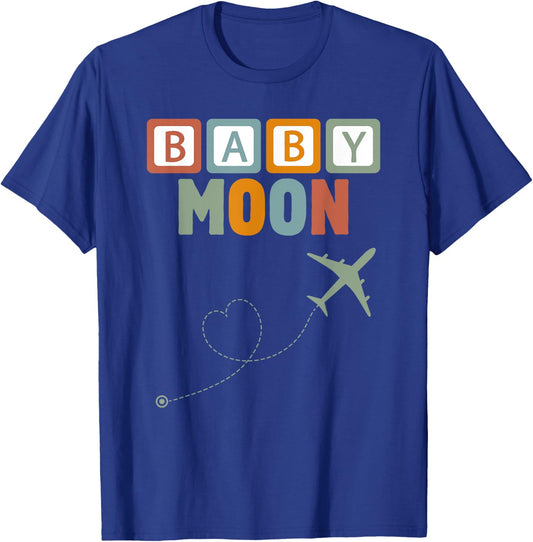 Cute Fun Babymoon Expectant Parents Trip Pregnancy Newborn T-Shirt - T-Shirt | Royal