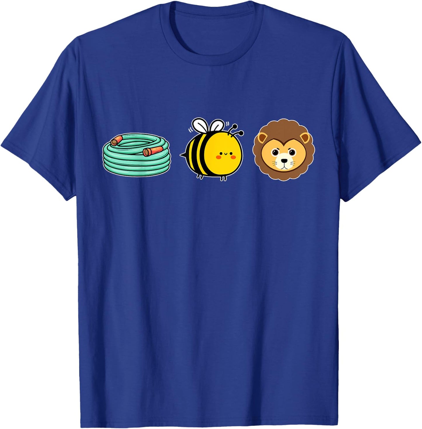 Hose Bee Lion Hidden message Funny Men Women T-Shirt - T-Shirt | Royal