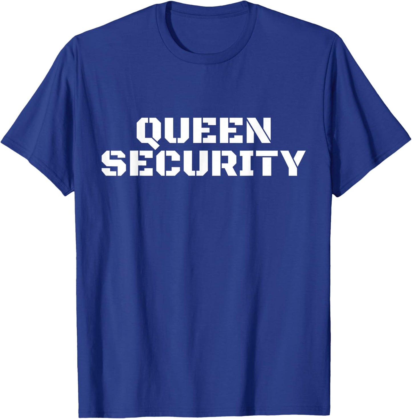Dad Costume Daughter Halloween Queen Security T-Shirt - T-Shirt | Royal