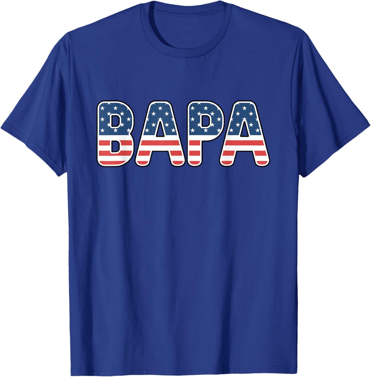 Bapa American Flag Patriotic USA 4th of July T-Shirt - T-Shirt | Royal