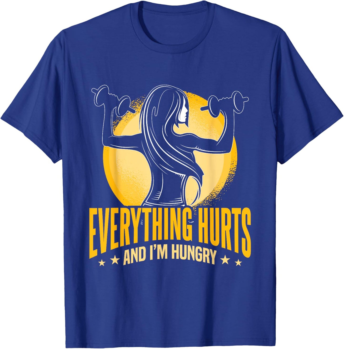 Workout Women Fitness I'm Just Here For The Playlist T-Shirt - T-Shirt | Royal