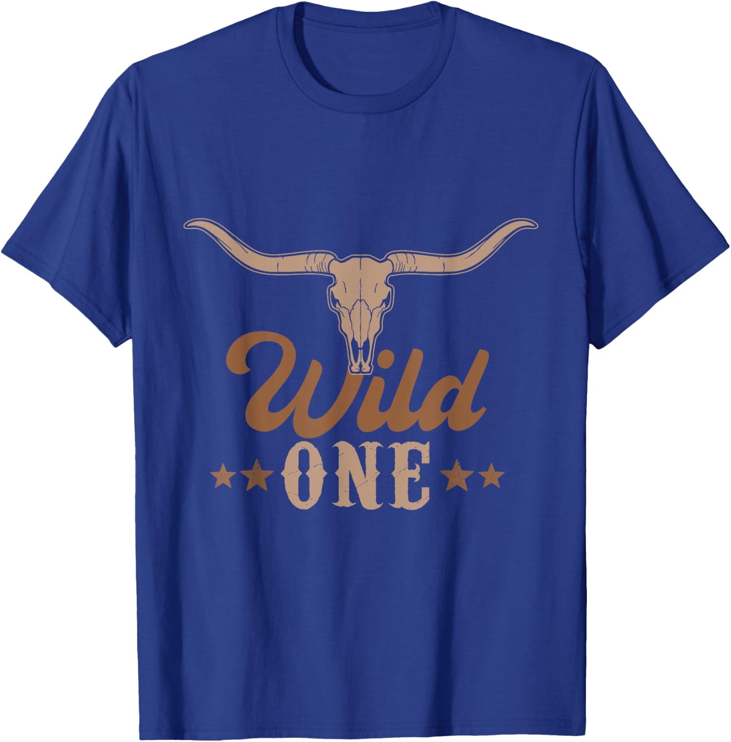 Wild One Cowboy Western Rodeo First Birthday Party Matching T-Shirt - T-Shirt | Royal