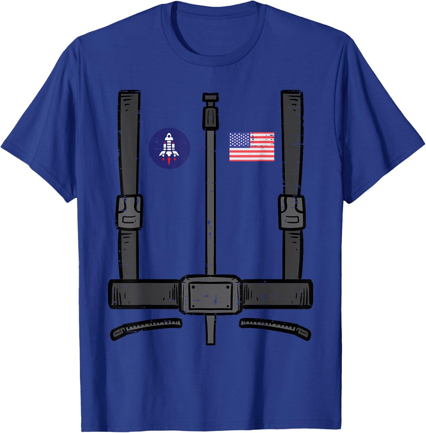 US Astronaut Costume Space Suit Galaxy Men Women Boys Kids T-Shirt - T-Shirt | Royal