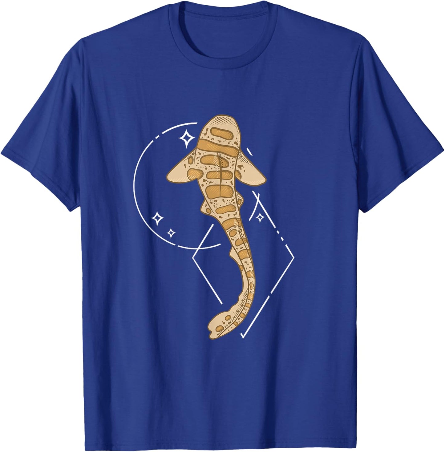 Leopard Shark Ocean Vintage Design T-Shirt - T-Shirt | Royal