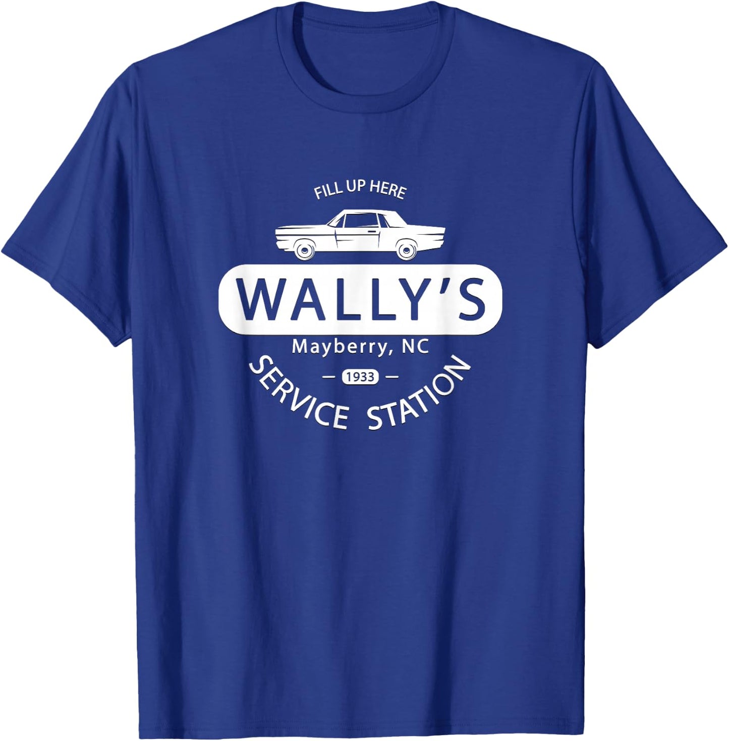 Andy Griffith Show | Wally's Service Station Classic TV T-Shirt - T-Shirt | Royal