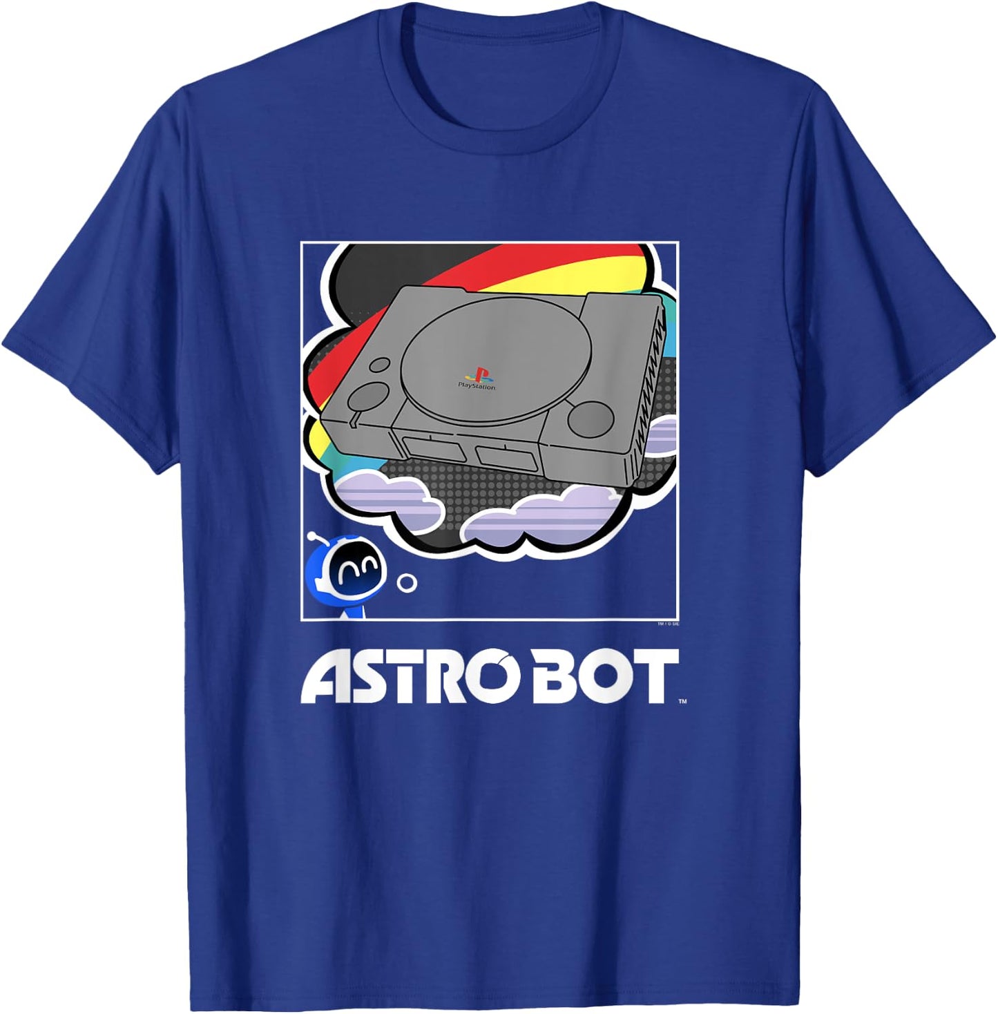 Astro Bot Dreams of PlayStation Gaming Video Game T-Shirt - T-Shirt | Royal