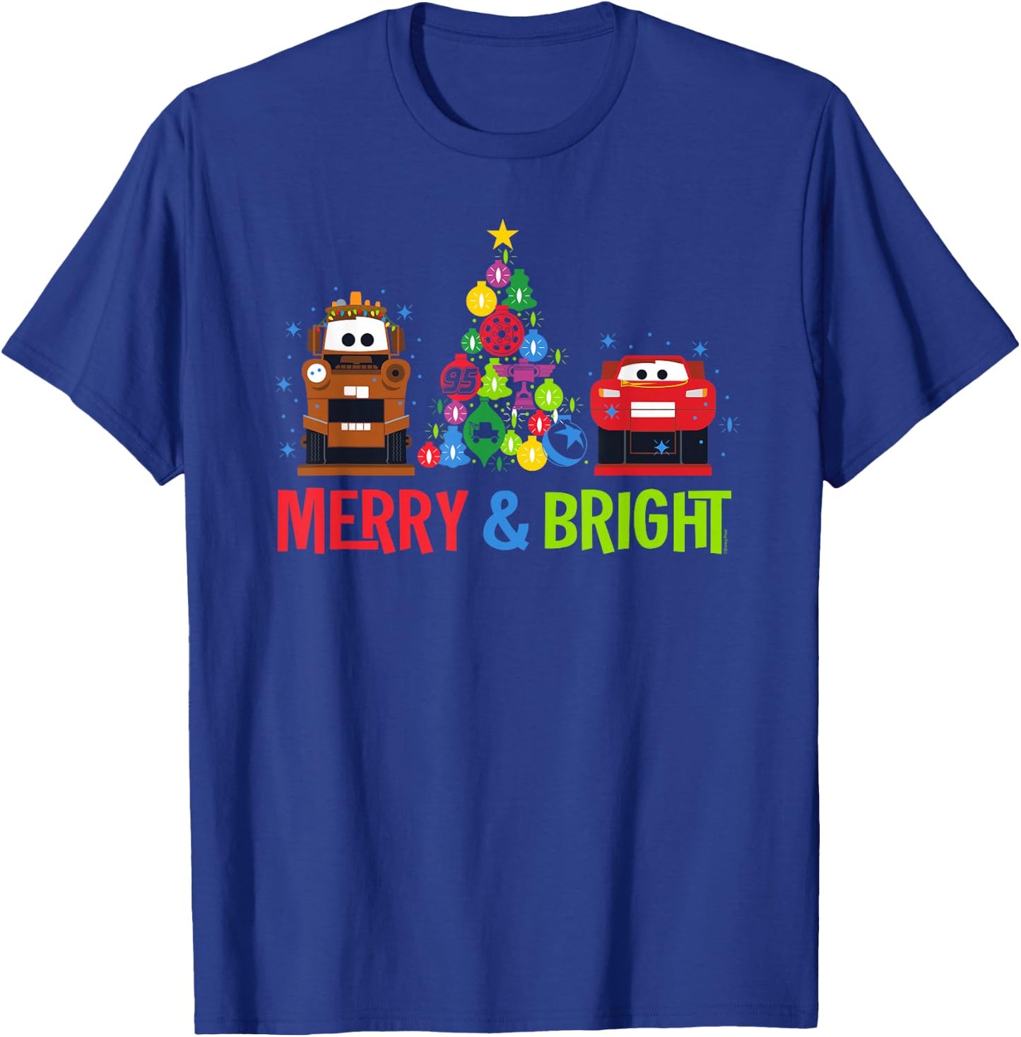 Disney and Pixar's Cars Christmas Holiday Nutcrackers T-Shirt - T-Shirt | Royal