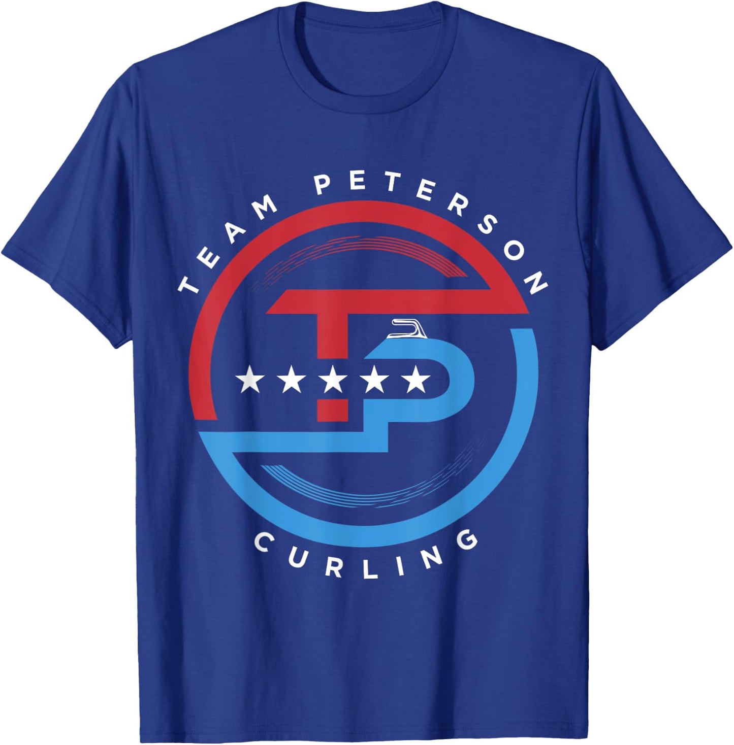 Team Peterson Curling Logo T-Shirt - T-Shirt | Royal