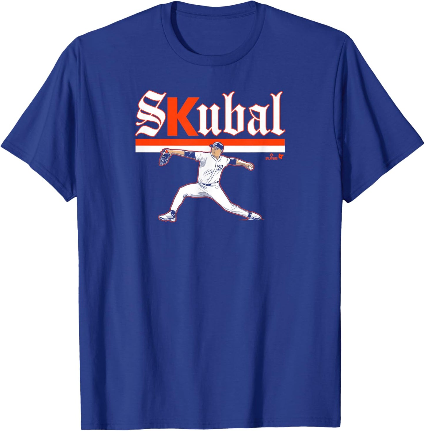 Tarik Skubal - Ace Pose - Detroit Baseball T-Shirt - T-Shirt | Royal