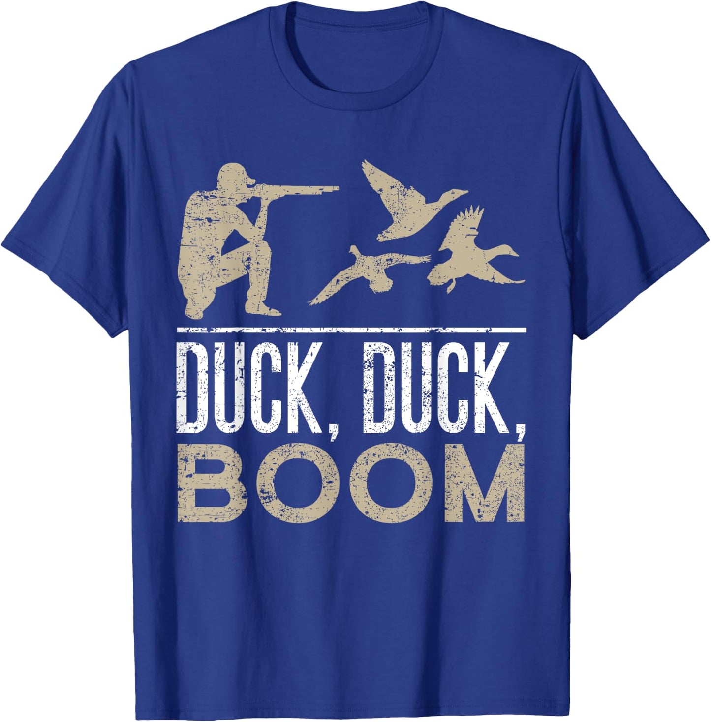 Duck Duck Boom Funny Duck Hunting T-Shirt - T-Shirt | Royal