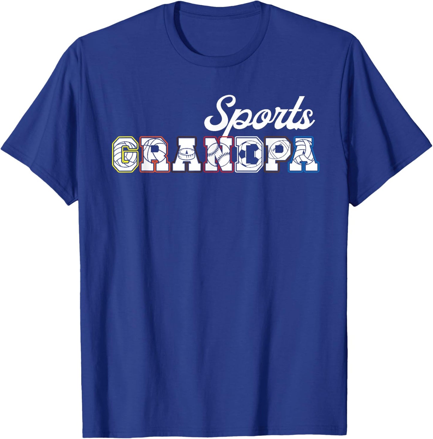 Sports Grandpa Sports Grandfather Sport Grandpa T-Shirt - T-Shirt | Royal