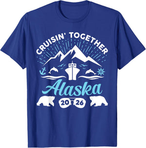 Alaska Cruise 2026 Family Summer Vacation Travel Matching T-Shirt - T-Shirt | Royal