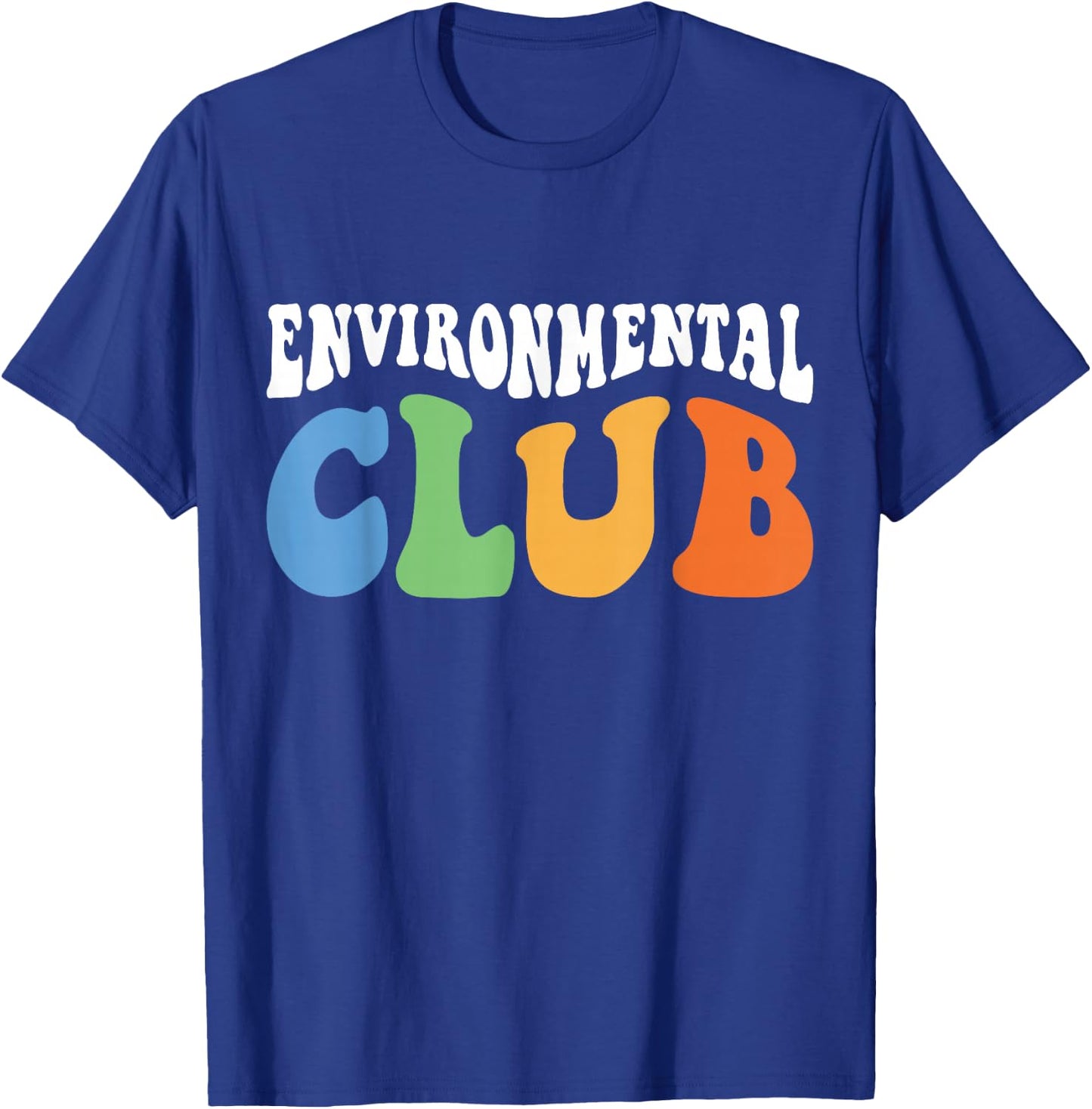 Men Women Boys Girls Funny Retro School Environmental Club T-Shirt - T-Shirt | Royal