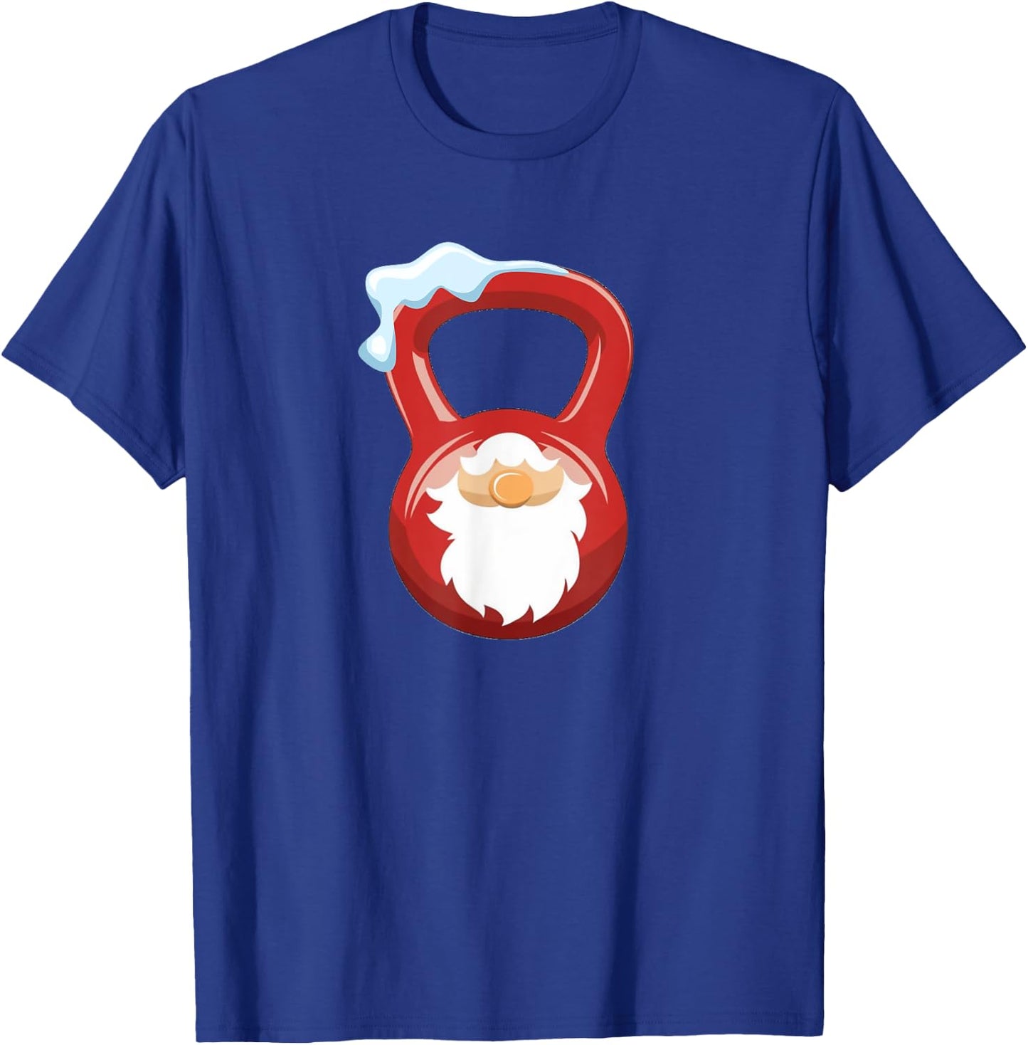 Christmas Gym Workout Gnome Kettlebell Xmas For Gym Lover T-Shirt - T-Shirt | Royal