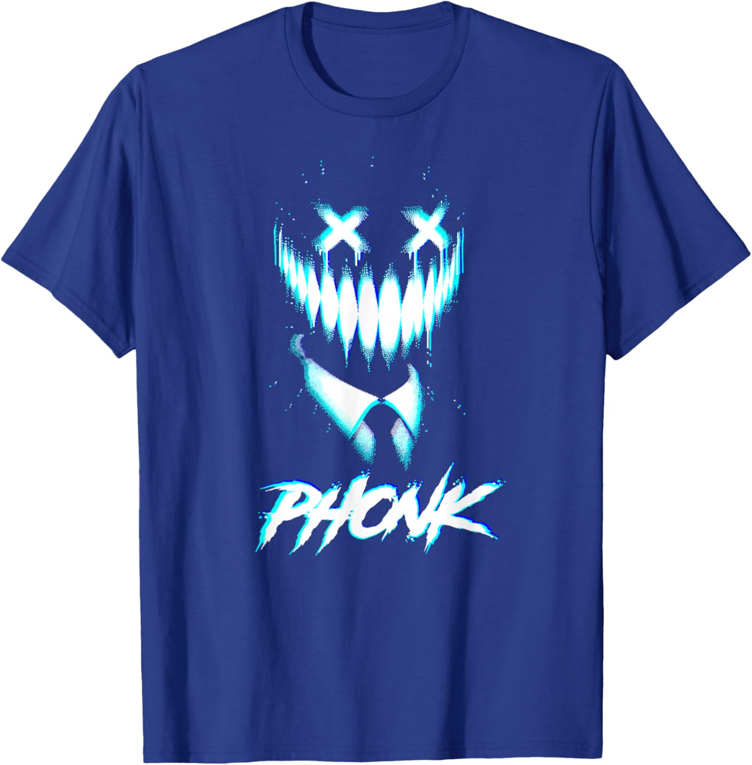 PHONK Music EDM techno glitchy creepy troll meme sigma phonk T-Shirt - T-Shirt | Royal