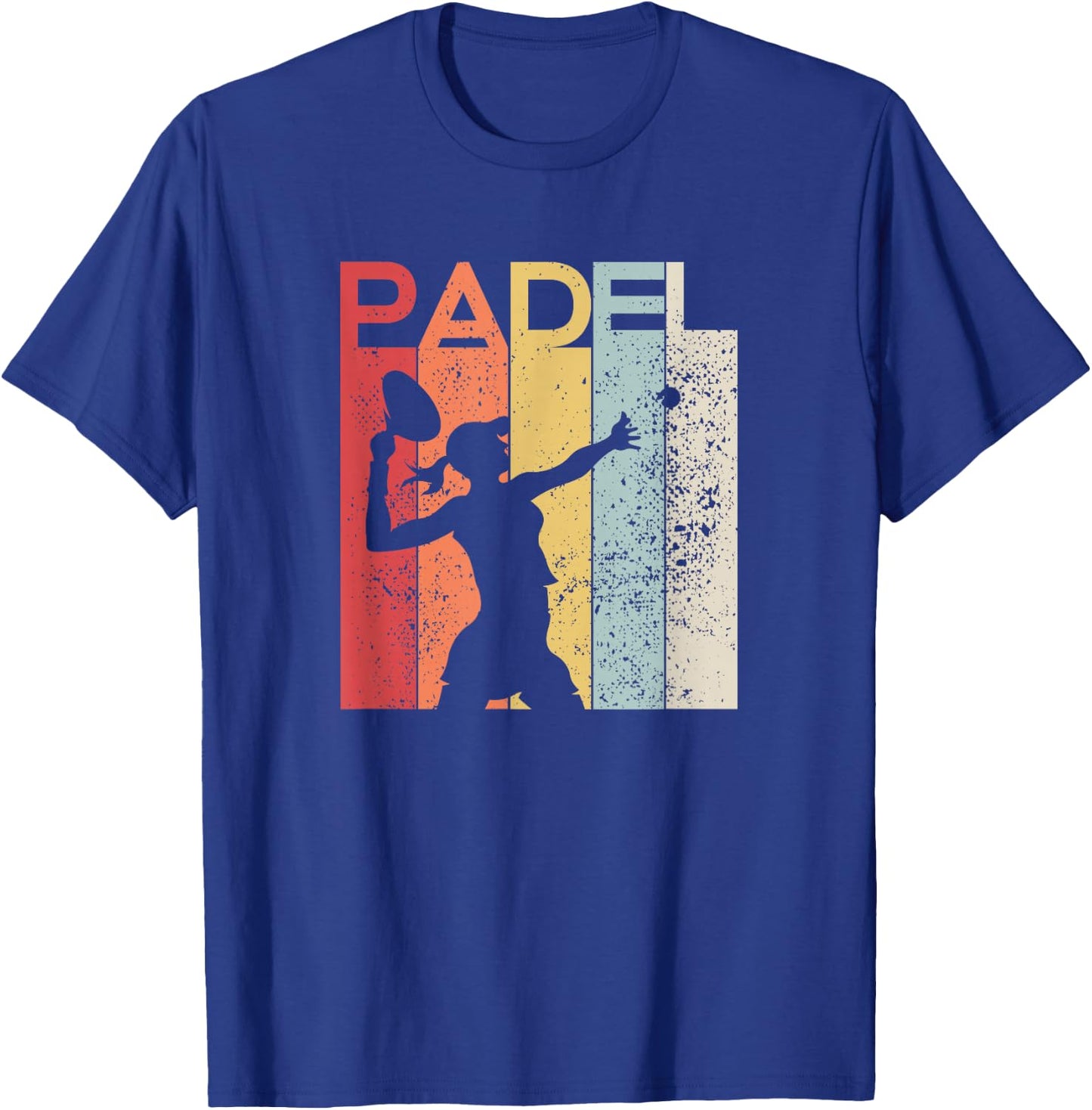Padel Women's Fun Gift Padelist Retro Racket T-Shirt - T-Shirt | Royal