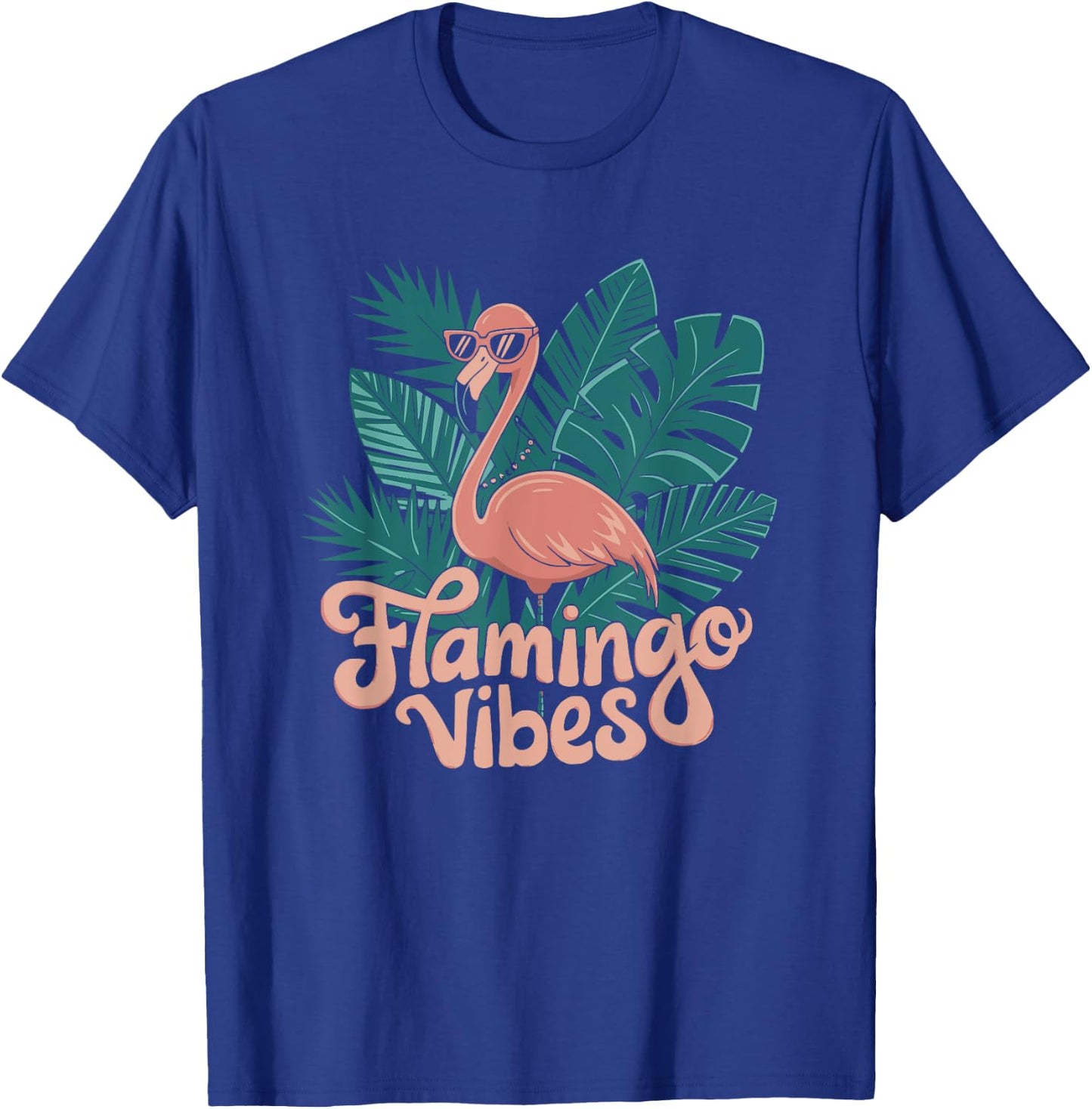Flamingo Vibes Design T-Shirt - T-Shirt | Royal