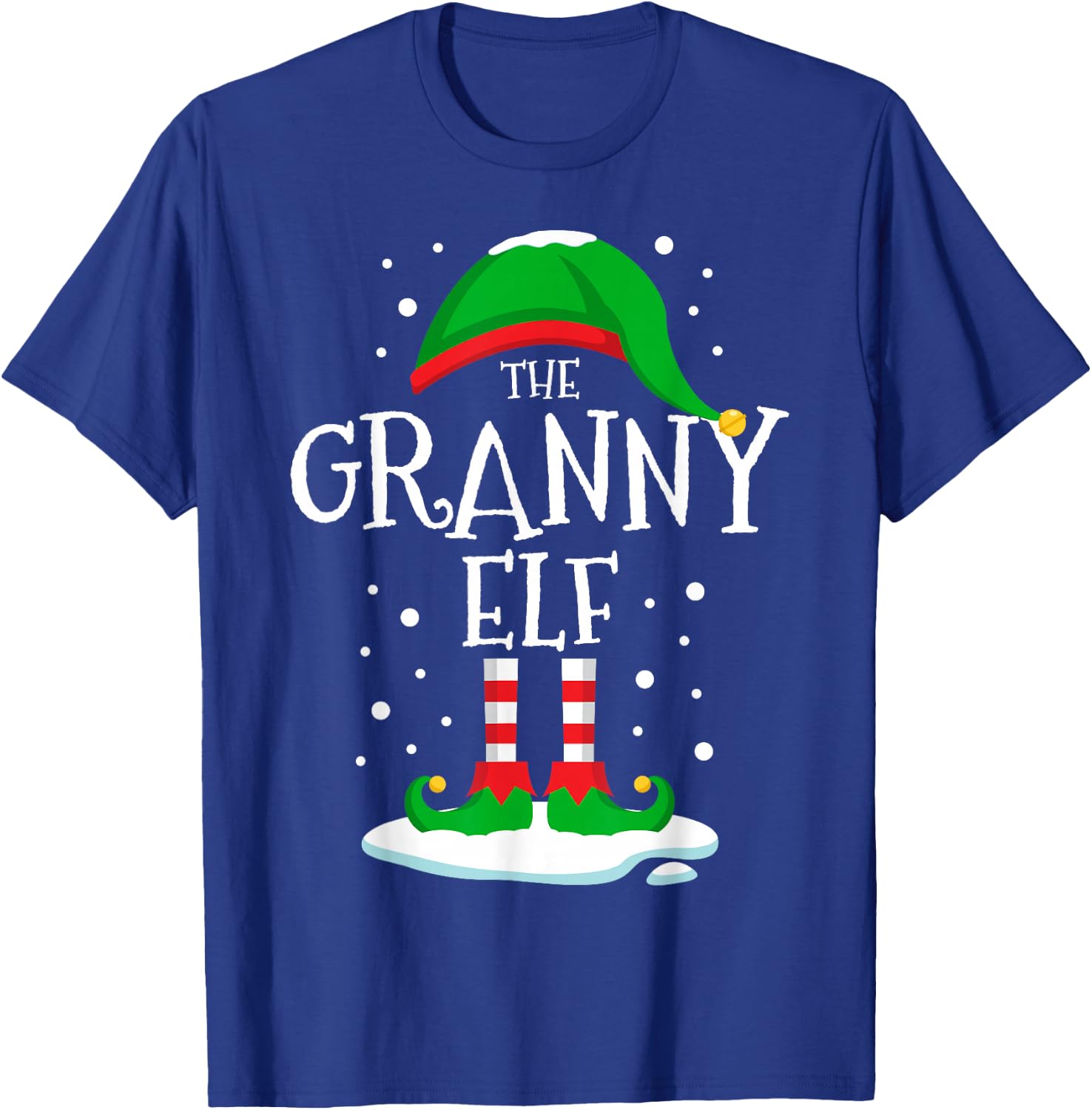 The Granny Elf Christmas Family Matching Xmas Grandma Funny T-Shirt - T-Shirt | Royal