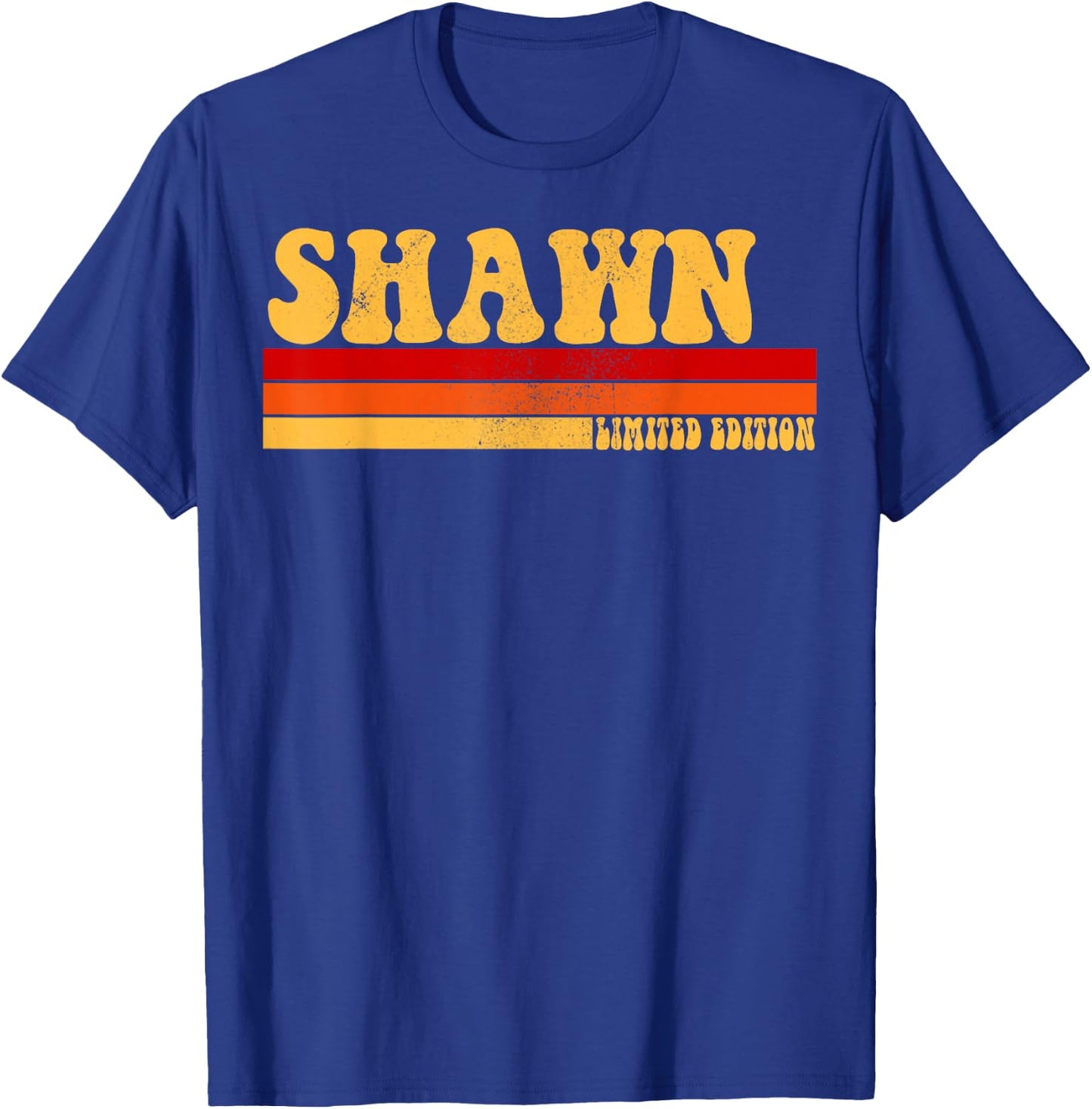 SHAWN Name Personalized Idea Men Retro Vintage SHAWN T-Shirt - T-Shirt | Royal