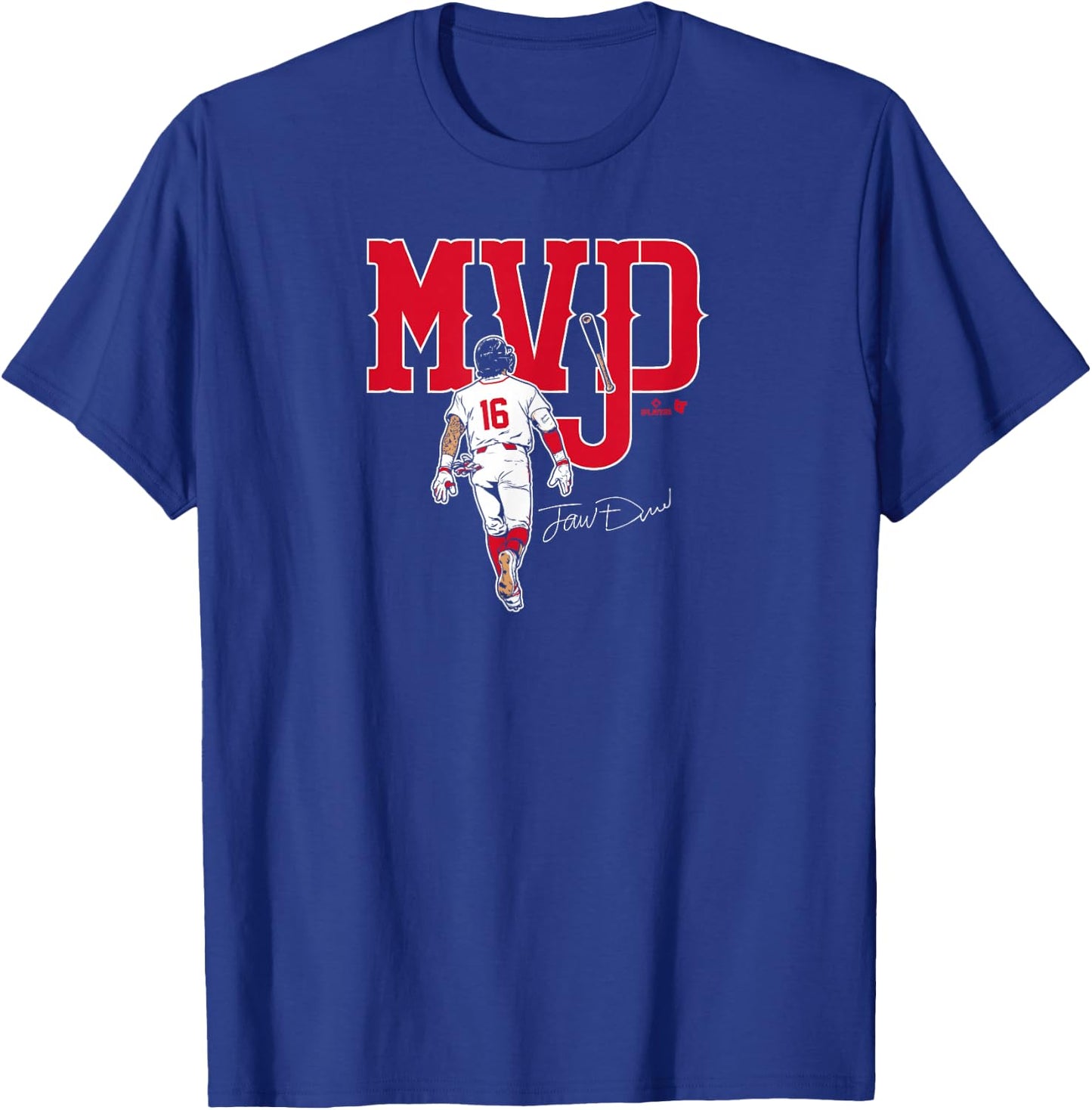 Jarren Duran - MVJD - Boston Baseball T-Shirt - T-Shirt | Royal