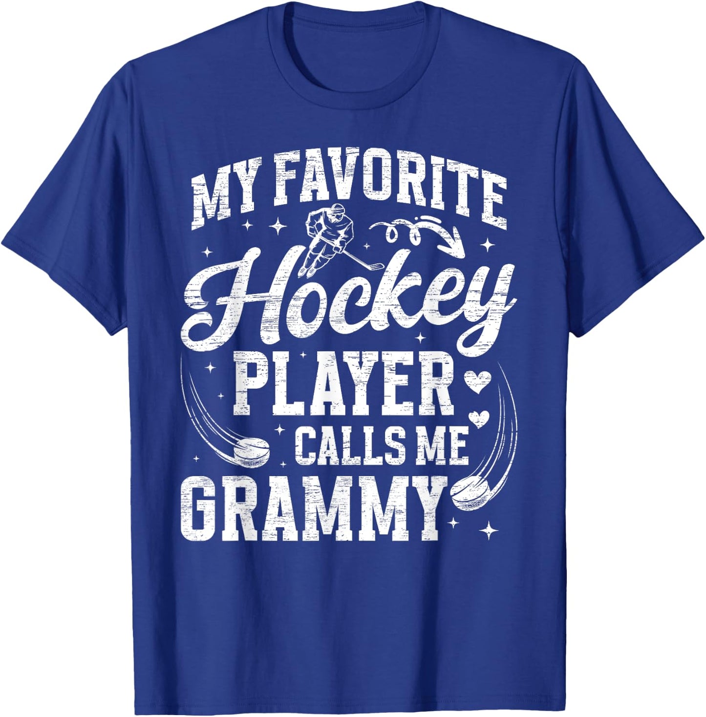 Hockey Grammy Grandma Proud Grammy Of A Hockey Player T-Shirt - T-Shirt | Royal