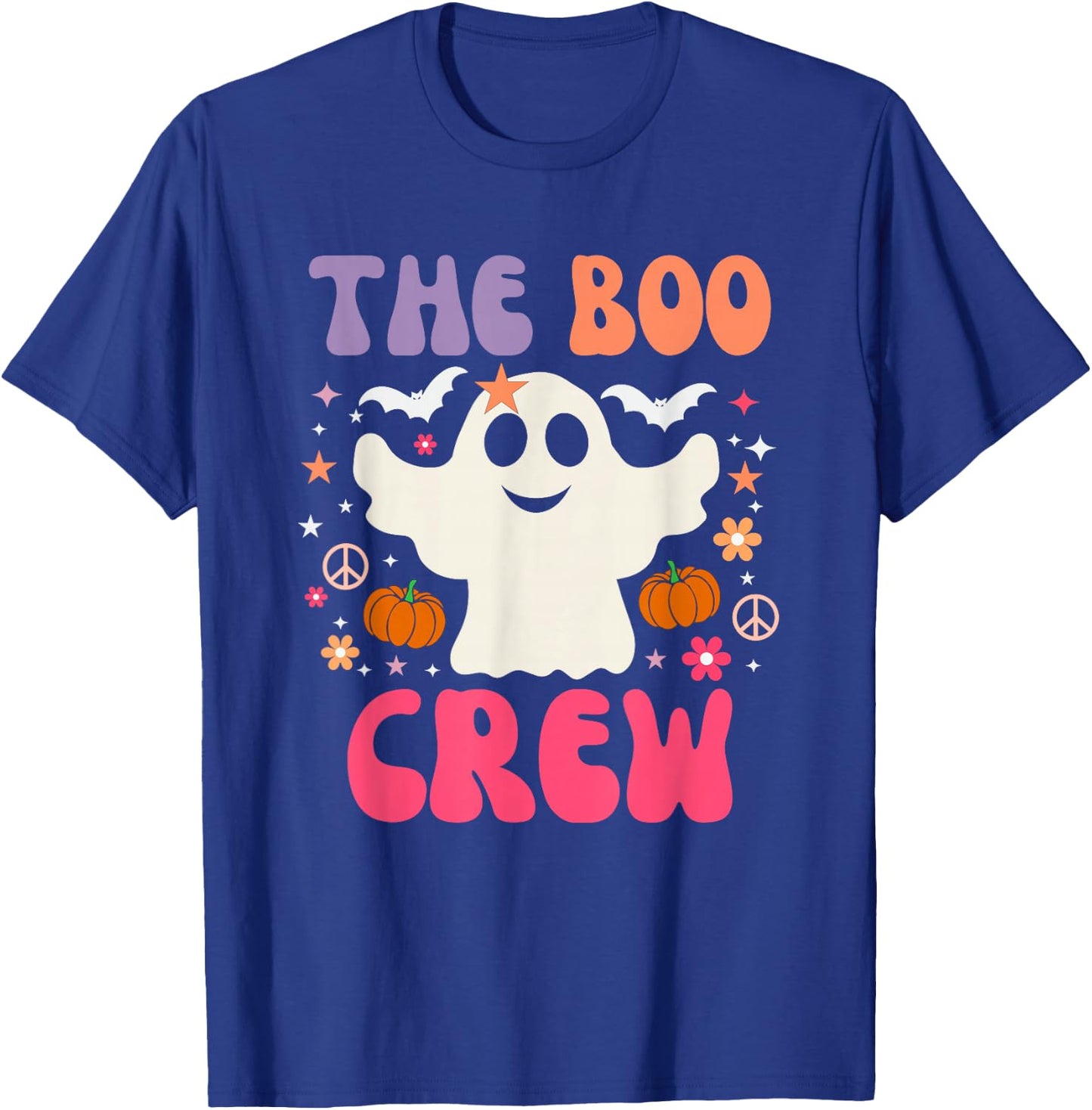 Halloween The Boo Crew - Cute Ghost - Spooky Family Matching T-Shirt - T-Shirt | Royal