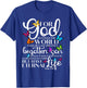 For God So Loved The World Butterfly Art John 3:16 Religious T-Shirt - T-Shirt | Royal