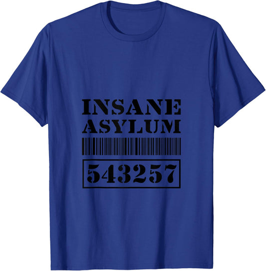 Insane Asylum Inmate T-Shirt - T-Shirt | Royal