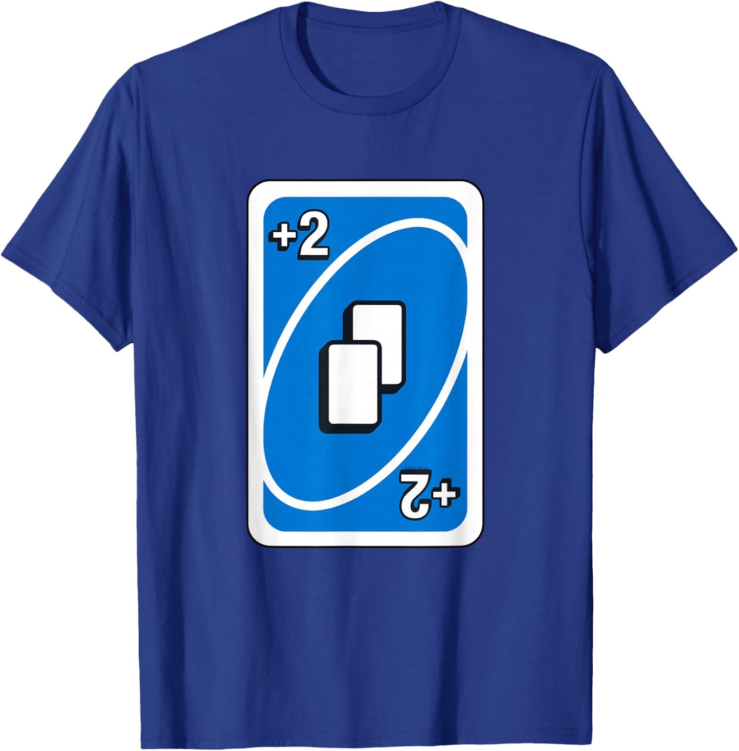 UNO - Blue Draw Two Card T-Shirt - T-Shirt | Royal