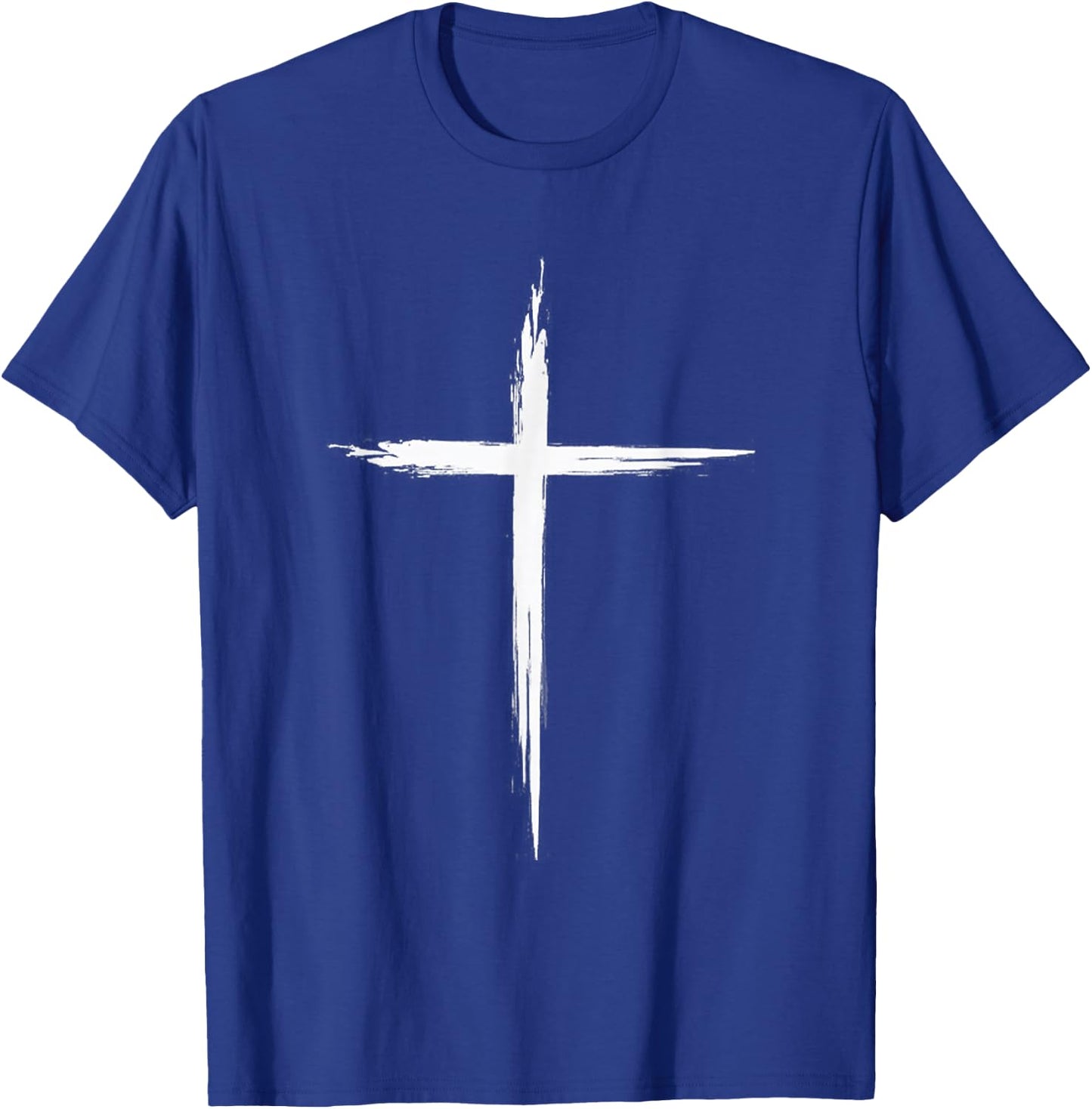 Faith Cross, , Jesus Cross Tattoo Cross T-Shirt - T-Shirt | Royal