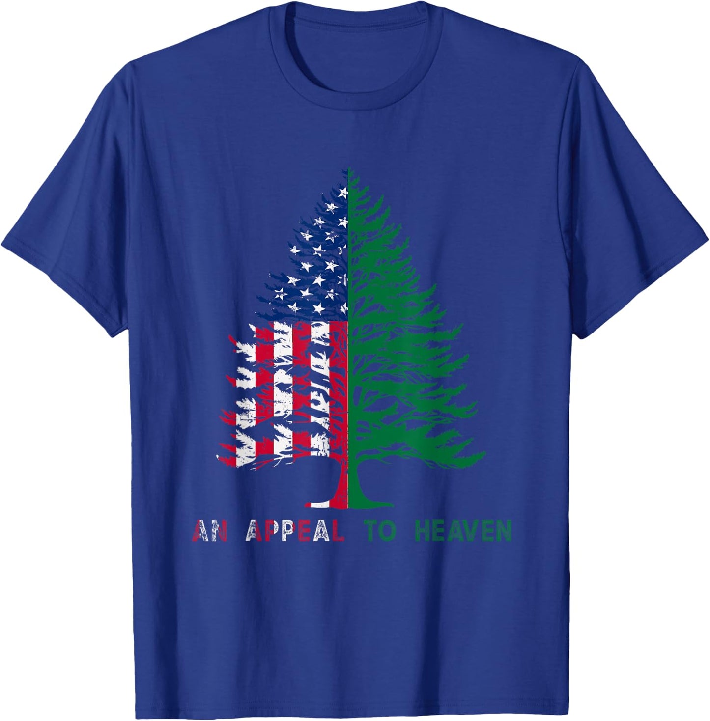 4th of July An Appeal To Heaven Flag Pine Tree Flag Men T-Shirt - T-Shirt | Royal