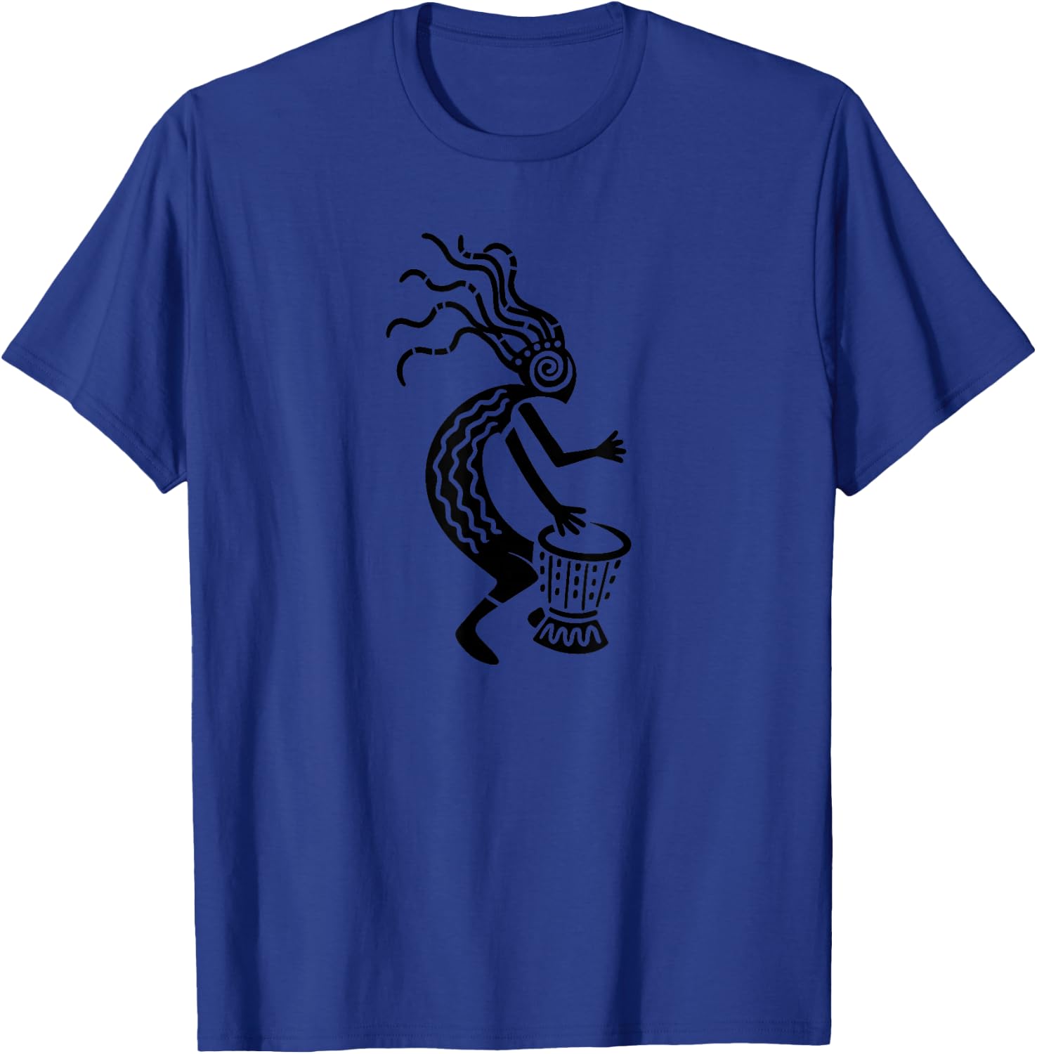 Kokopelli God with Drum Symbol of Fertility and Joy T-Shirt - T-Shirt | Royal