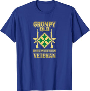 4th Infantry Division Shirt Fourth ID Veteran T-Shirt - T-Shirt | Royal