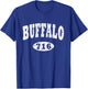 Buffalo 716 Shirt. Vintage BFLO WNY Distressed B-Lo T-Shirt - T-Shirt | Royal