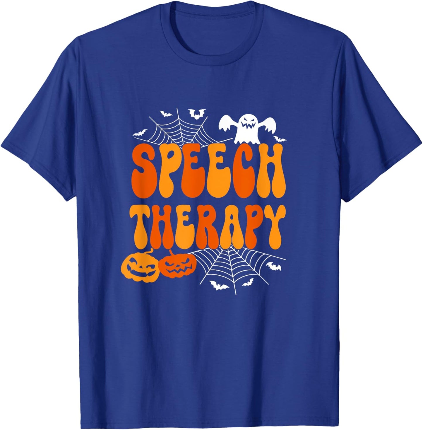 Speech Therapy Speech Therapist Speech Pathology Halloween T-Shirt - T-Shirt | Royal