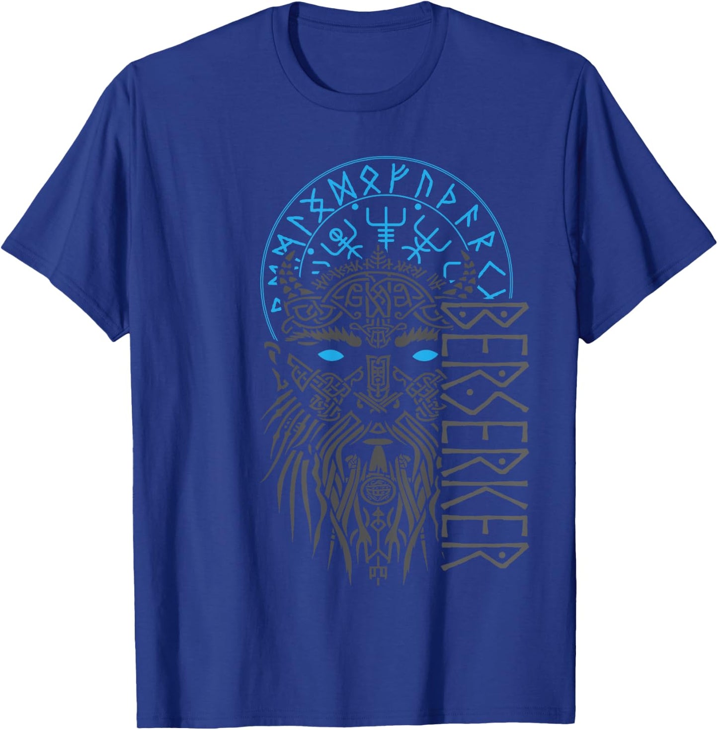 Berserker & Viking Compass - Nordic Odin Design T-Shirt - T-Shirt | Royal