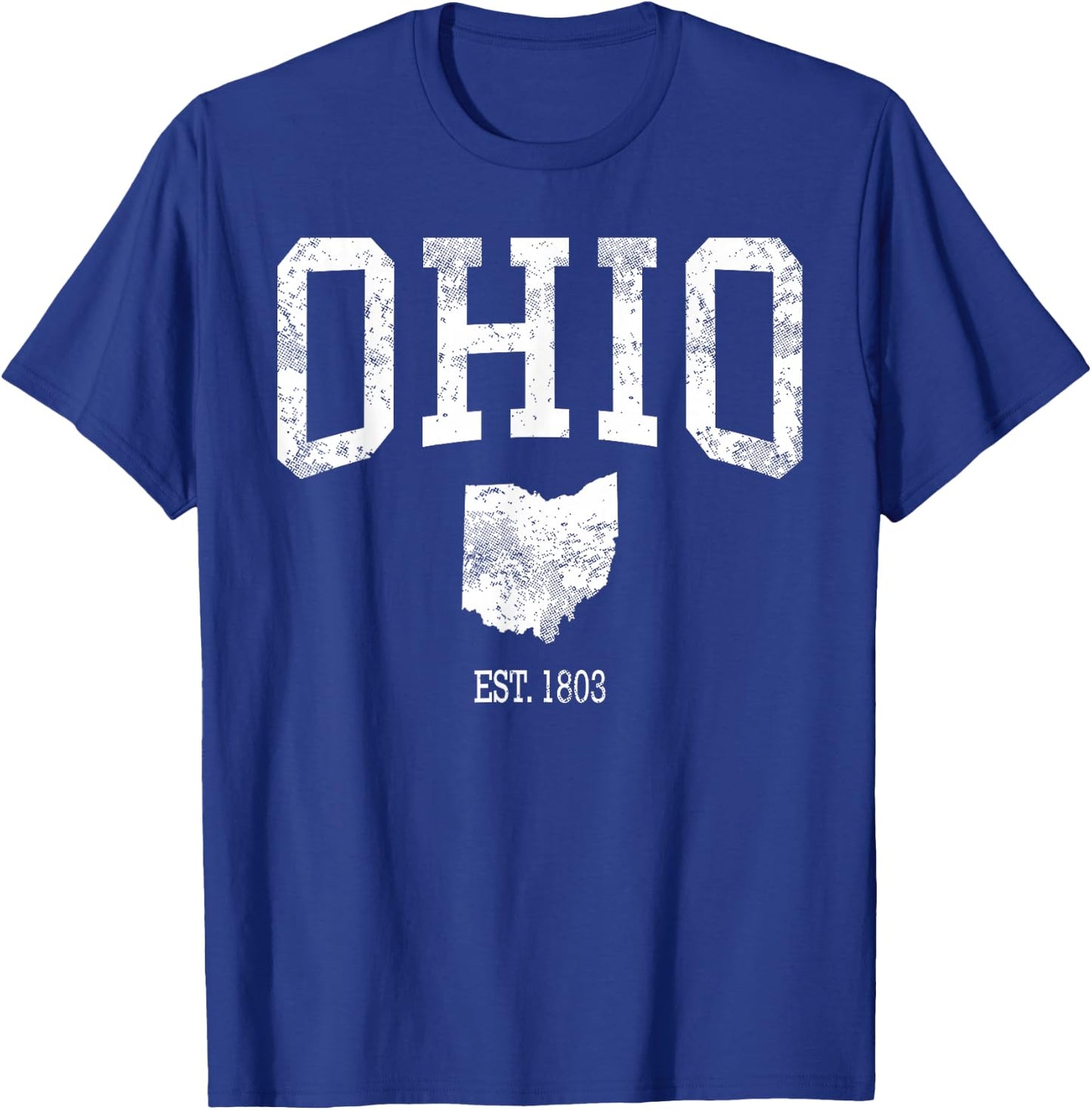 Ohio Vintage Sports Design OH T-Shirt - T-Shirt | Royal