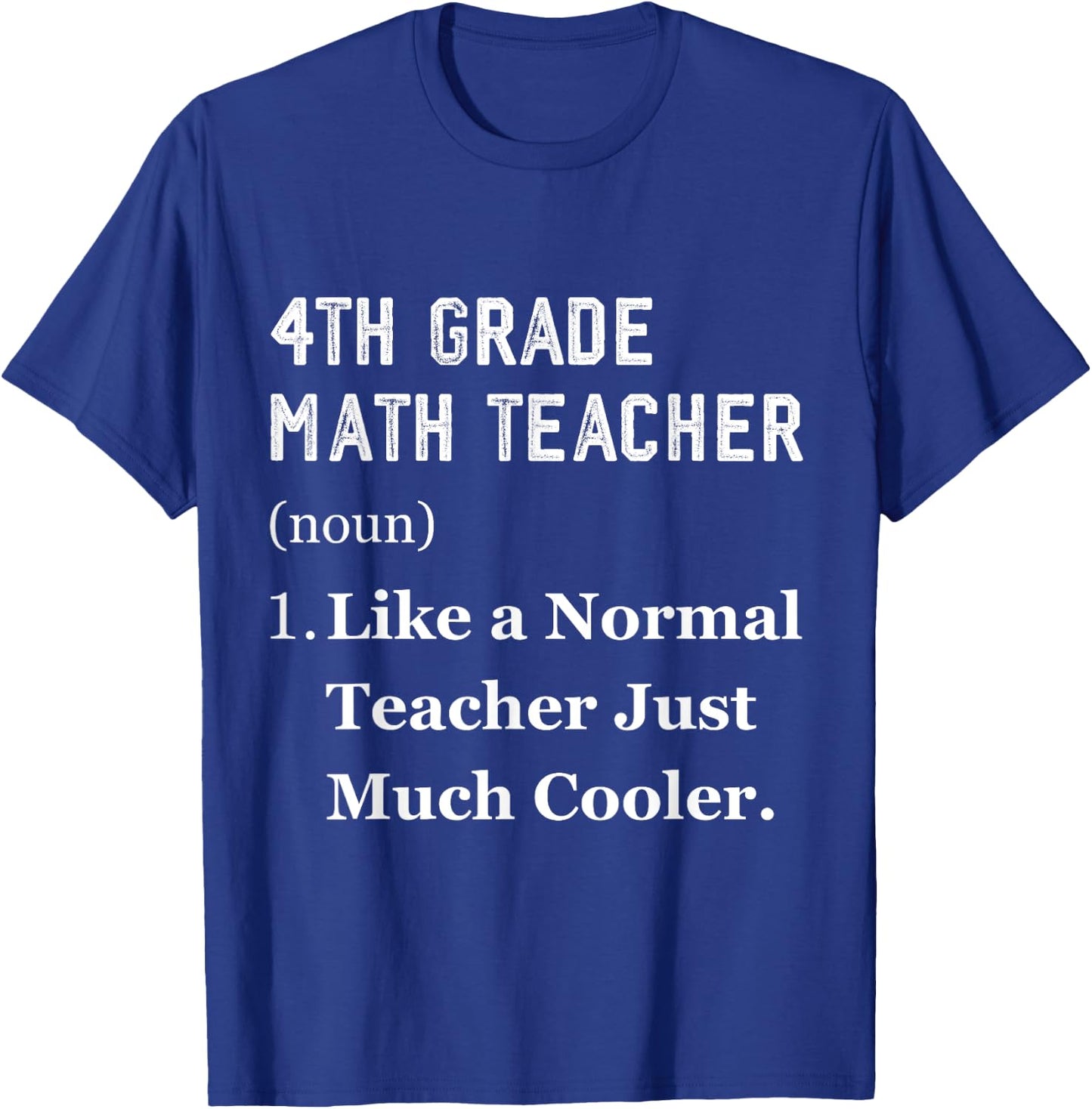 Thank You Mathematics 4th grade Math Teacher T-Shirt - T-Shirt | Royal