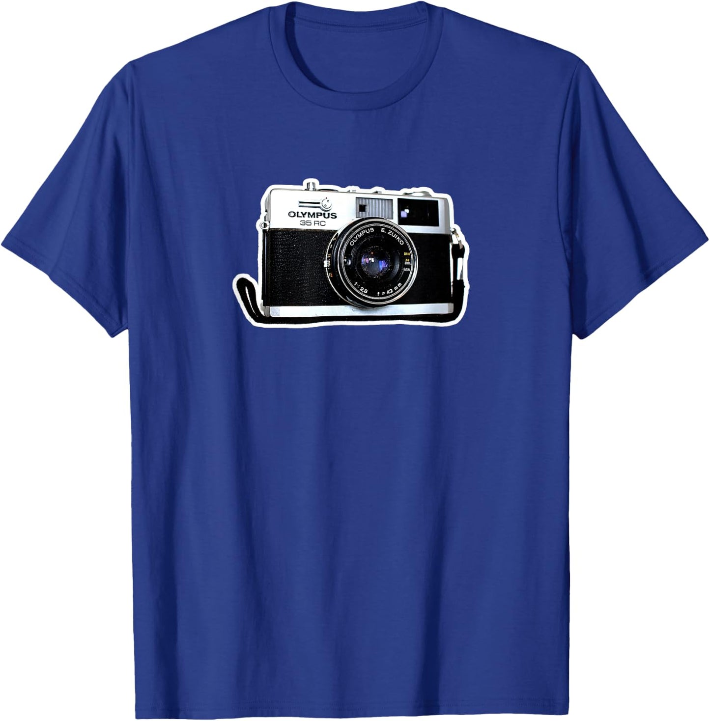 Olympus 35RC Retro Camera T-Shirt - T-Shirt | Royal