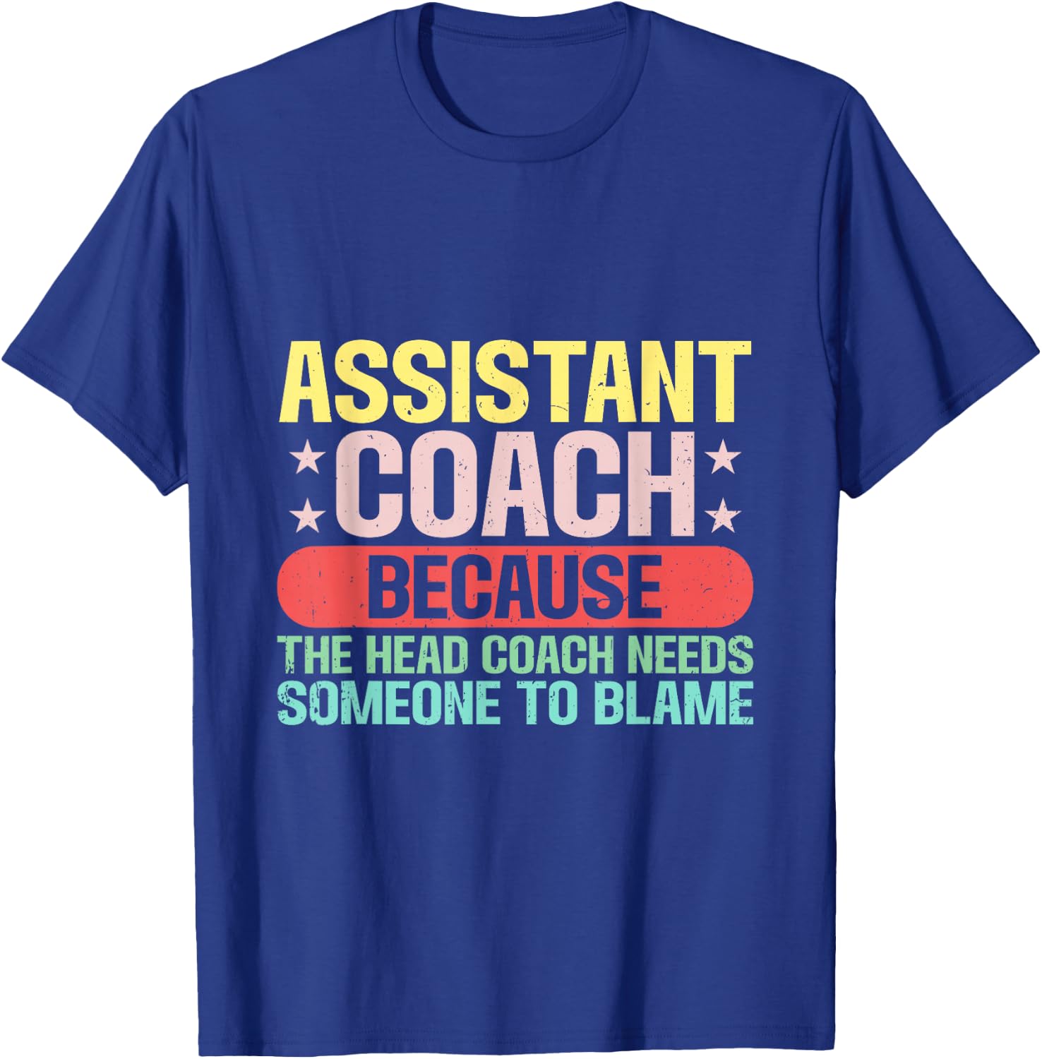 Assistant Coach The Head Coach Needs Someone To Blame T-Shirt - T-Shirt | Royal