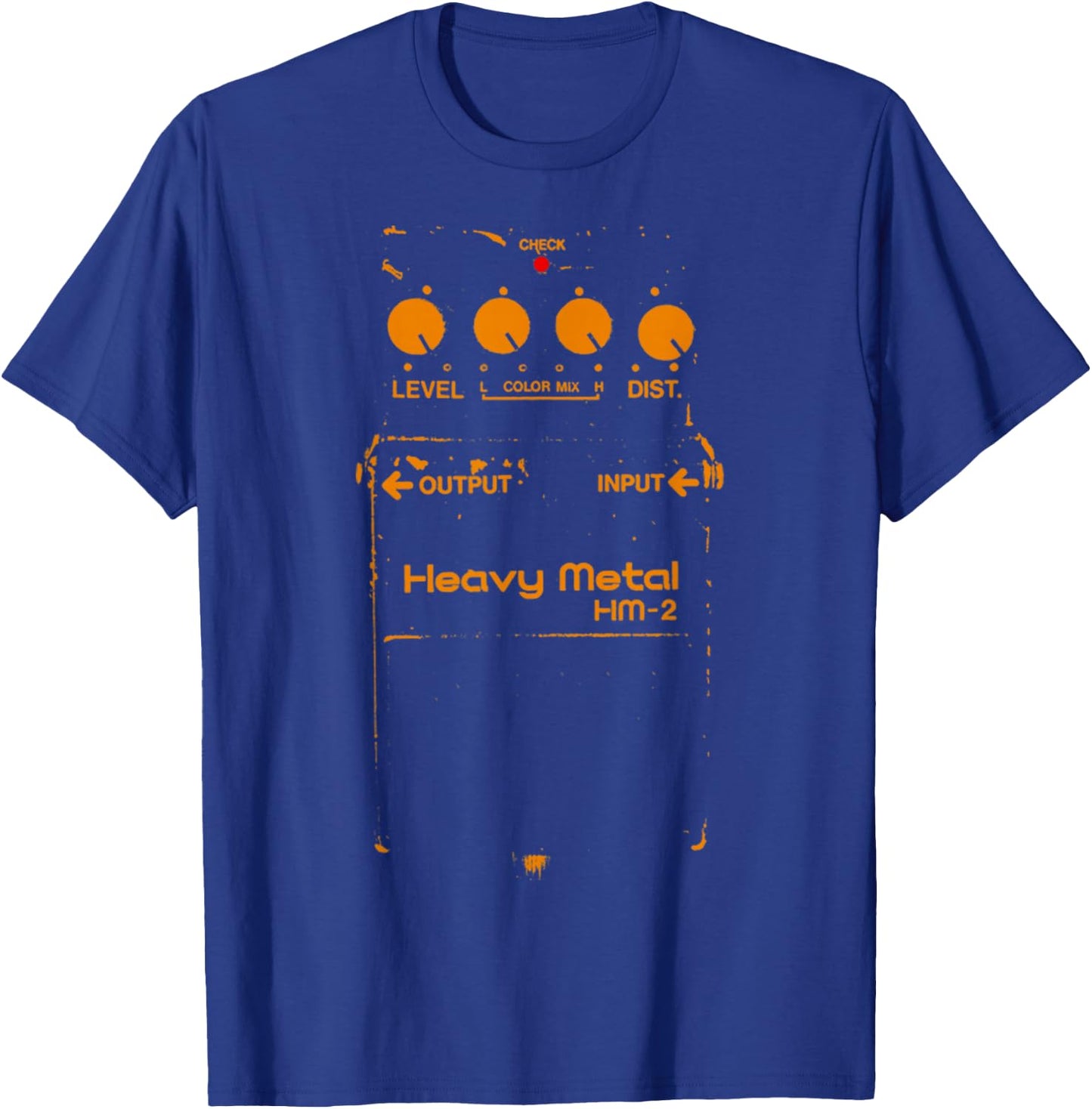 Chainsaw Guitar Pedal Retro Vintage Guitar Pedal T-Shirt - T-Shirt | Royal