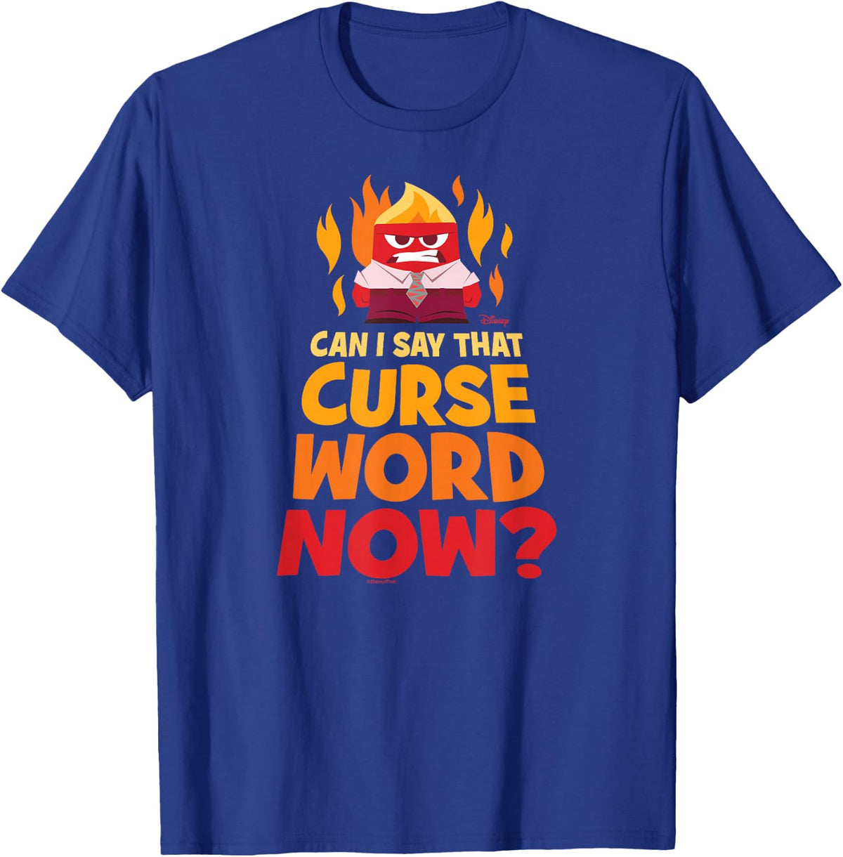 Inside Out - Anger Can I Say That Curse Word Now? T-Shirt - T-Shirt | Royal