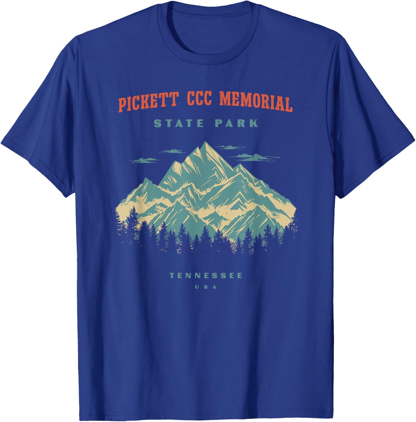 Pickett CCC Memorial State Park Tennessee Retro Vintage T-Shirt - T-Shirt | Royal