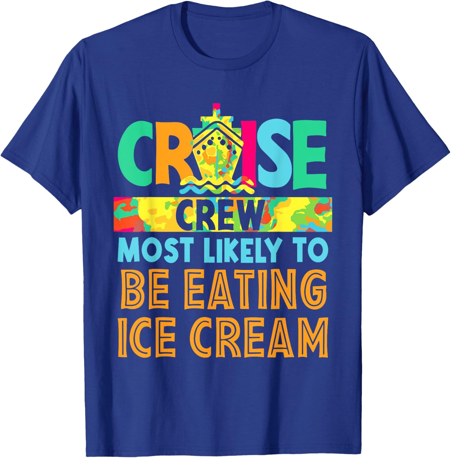 Most Likey To Be Eating Ice Cream Family Matching Group Women Girls Kids T-Shirt - T-Shirt | Royal