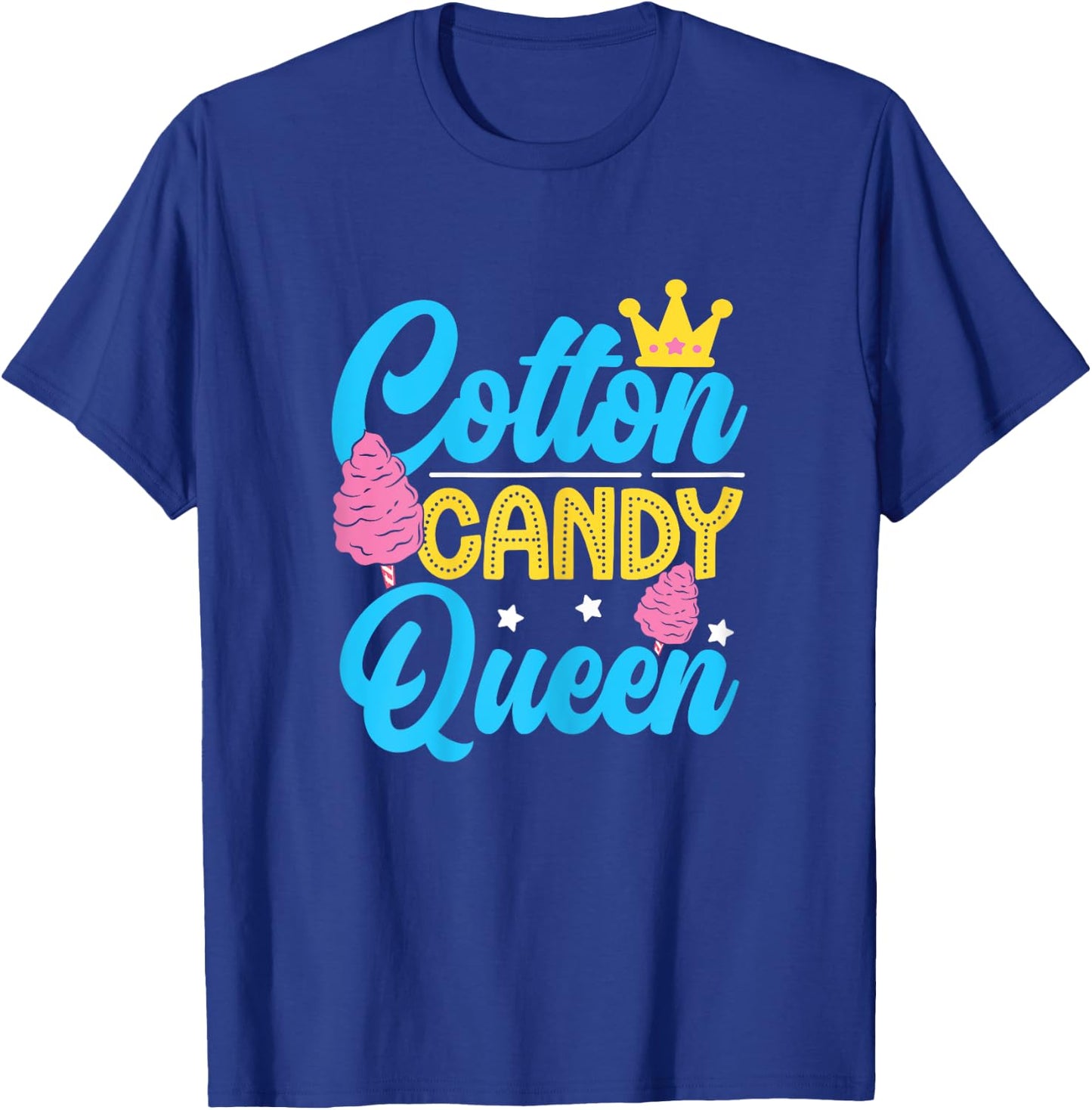 Funny Cotton Candy Queen Quote Women Girls Flavored Candies T-Shirt - T-Shirt | Royal