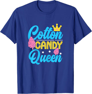 Funny Cotton Candy Queen Quote Women Girls Flavored Candies T-Shirt - T-Shirt | Royal