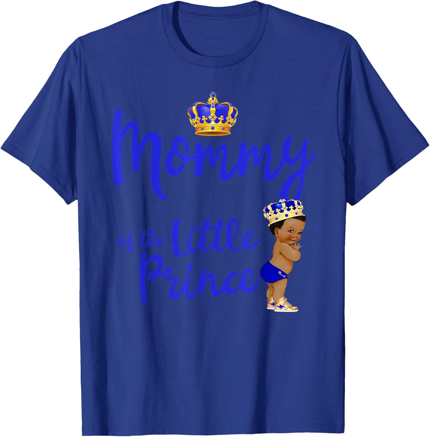 Mommy Of The Birthday Prince Boy Bday Party Idea T-Shirt - T-Shirt | Royal